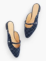 Edison Strap Mules - Bouclé