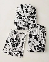 Organic Cotton Poplin Modern Floral Pajama Set