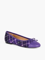 Blair Bow Ballet Flats - Vesper Plaid