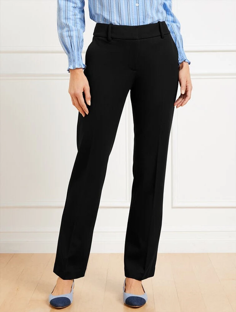 Straight Leg Ponte Trousers