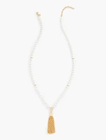 Tassel Pearl Necklace