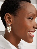 Pearl Bauble Drop Earrings