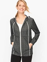 Hooded Polka Dot Jacket