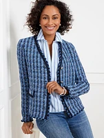 Exquisite Tweed Braid Trim Jacket