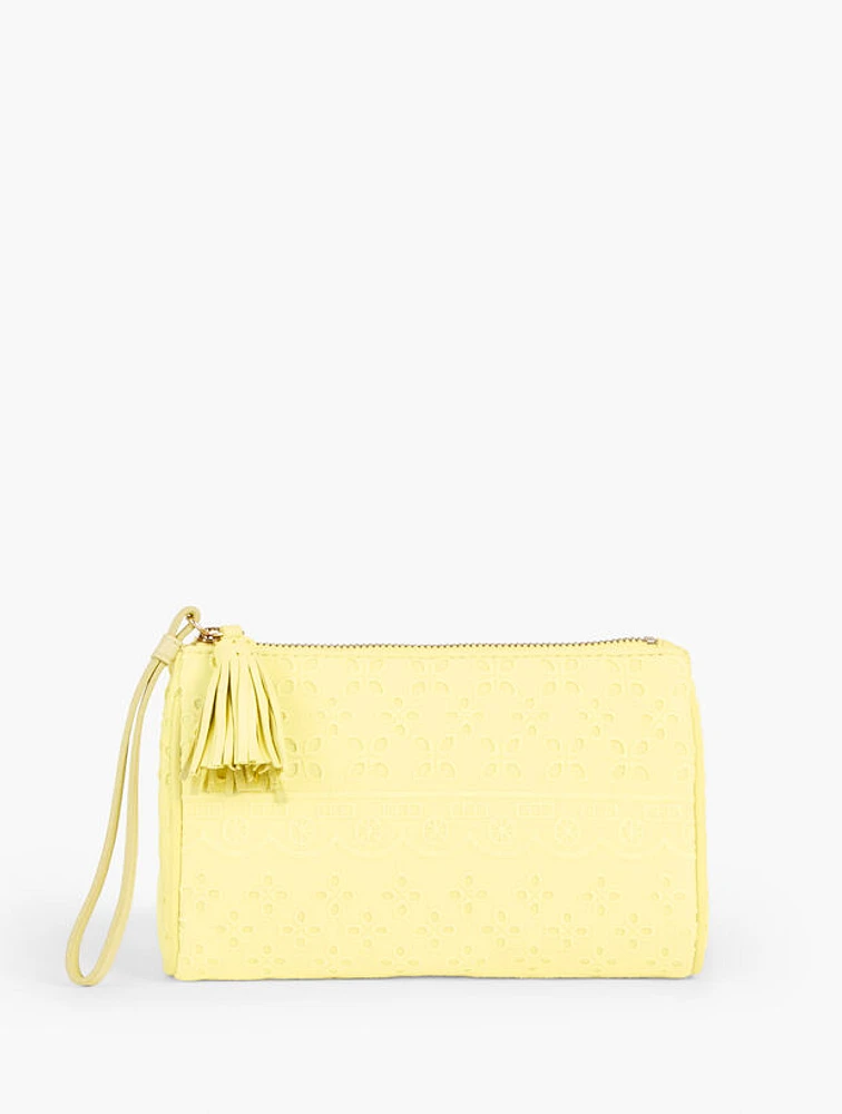 Scallop Eyelet Wristlet