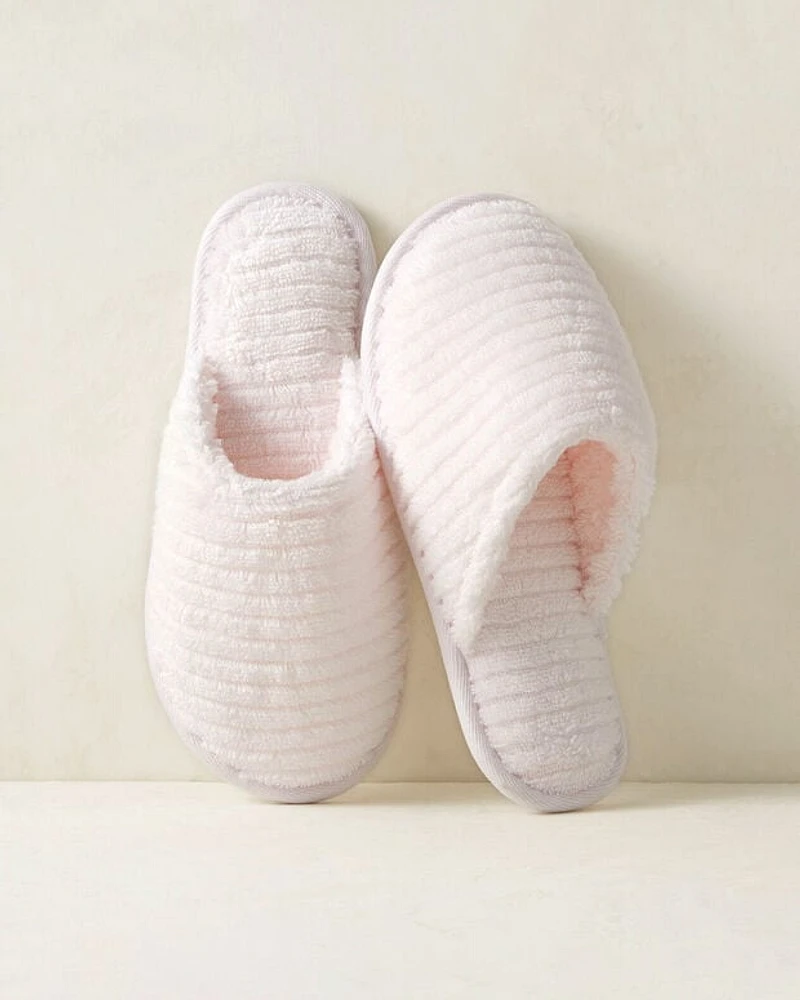 Organic Cotton Terry Ripple Slippers