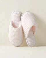 Organic Cotton Terry Ripple Slippers