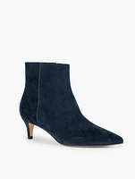 Kait Suede Kitten Heel Ankle Boots