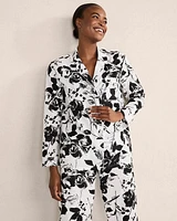 Organic Cotton Poplin Modern Floral Pajama Set