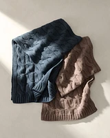 Cashmere Cable Knit Scarf