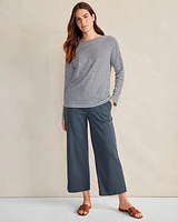 Organic Cotton Interlock Wide Leg Pants