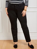 Plus High-Waist Straight-Leg Jeans