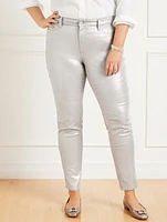 Slim Ankle Jeans - Silver Foil Curvy Fit