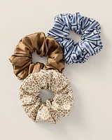 Washable Silk Animal Print Scrunchie