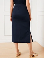 Passport Ponte Knit Midi Skirt