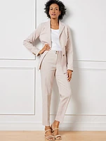 Double Stripe Linen Blend Blazer