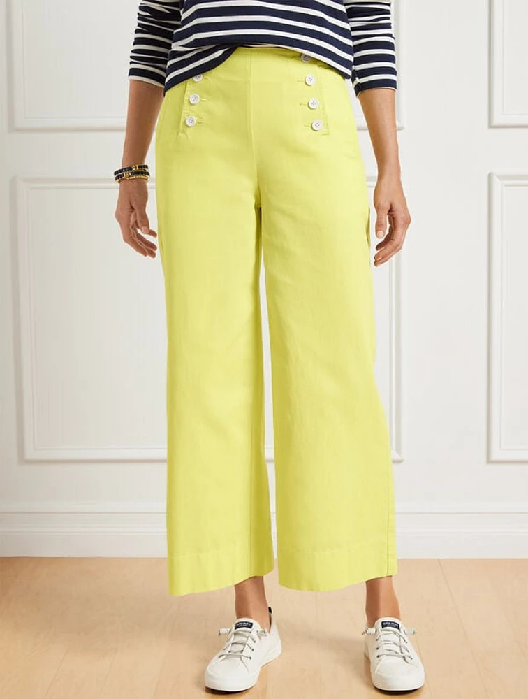 Wide Leg Sailor Pants