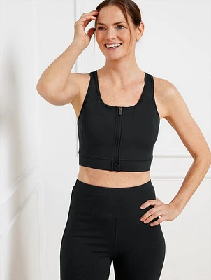 Zip Front Sports Bra