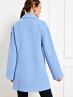 Knit A-Line Coat