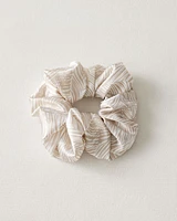 Washable Silk Fern Print Scrunchie