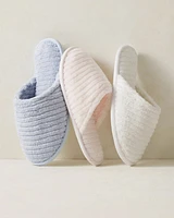 Organic Cotton Terry Ripple Slippers