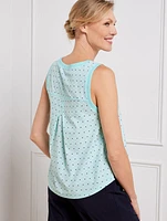 Lightweight Woven Stretch Tank