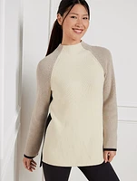 Coolmax® Colorblock Mockneck Sweater