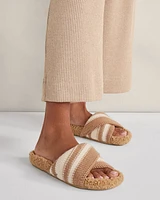 Twisted Sweaterknit Slides