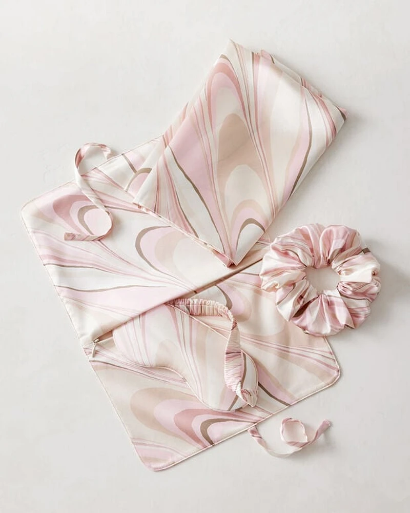 Washable Silk Marbled Gift Set