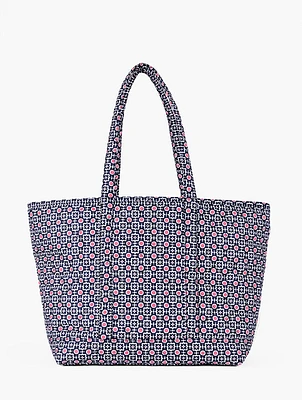 Neely & Chloe™ Quilted Large Tote - Medallion Dot