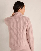 Cashmere Cable Knit Turtleneck Sweater