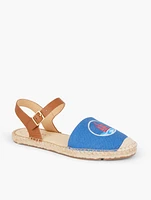 Izzy Embroidered Espadrille Flats - Sailboat