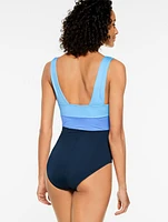 Sun Ocean Sand Draped Shoulder One Piece