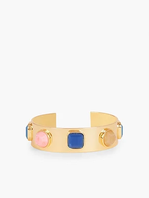 Multi Stone Cuff Bracelet