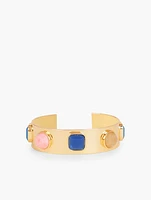 Multi Stone Cuff Bracelet