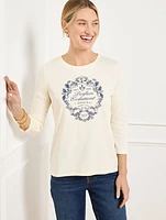 Three-Quarter Sleeve Tee - Parfum