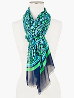 Damask Oblong Scarf