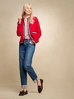 Fringe Stripe Tweed Jacket