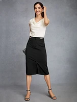 Ponte Pencil Skirt