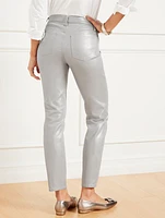 Slim Ankle Jeans - Silver Foil