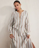 Organic Cotton Gauze Striped Dress