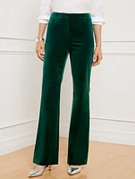 Flare Leg Velveteen Pants