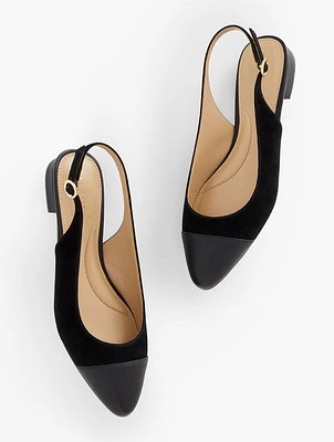 Edison Nappa Slingback Flats