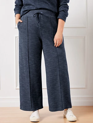 AirKnit Stretch Wide Leg Pants - Indigo Heather