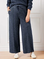 AirKnit Stretch Wide Leg Pants - Indigo Heather
