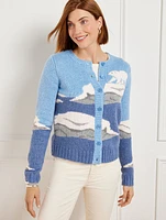 Crewneck Cardigan - Polar Bear