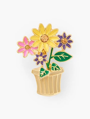 Flower Pot Brooch