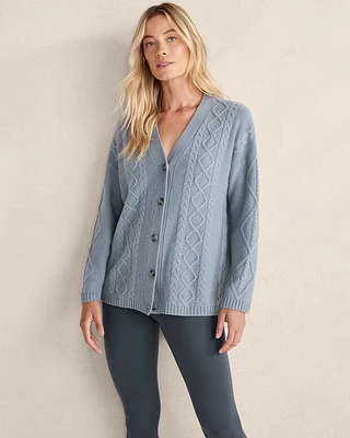 Cashmere Cable Knit Cardigan