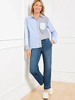 Straight Ankle Jeans - Sydney Wash