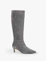 Kait Suede Kitten Heel Boots